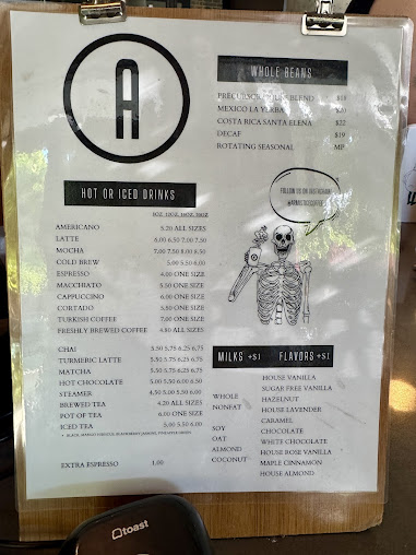 Menu Armistice Coffee Roosevelt - 1