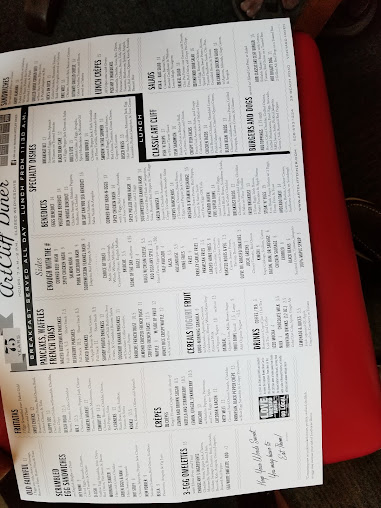 Menu Artcliff Diner - 1