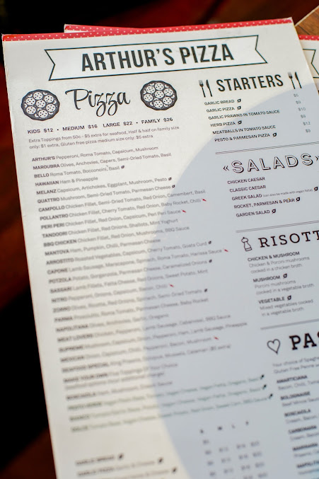 Menu Arthur's Pizza - 0
