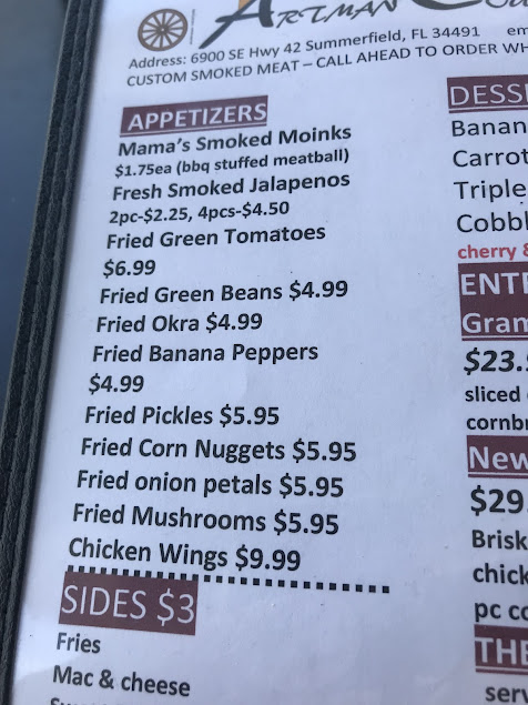 Menu Artman Country Smokehouse - 5