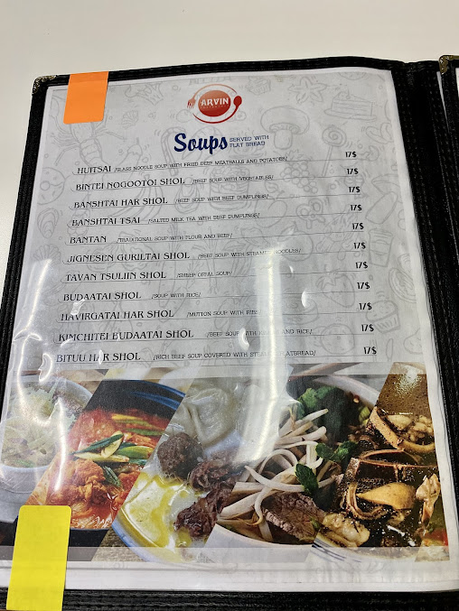 Menu Arvin Restaurant - 0