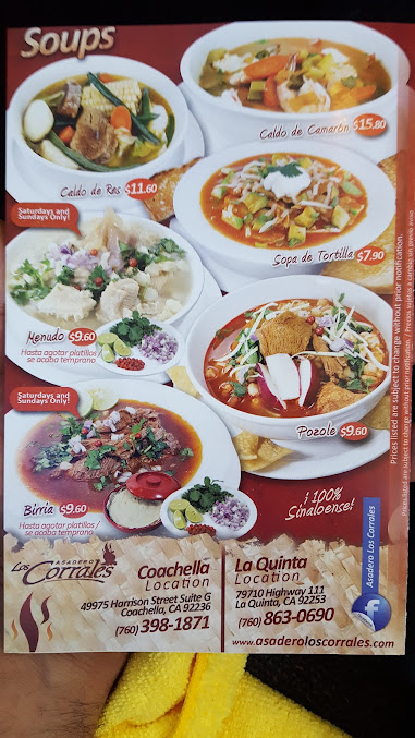 Menu Asadero Los Corrales - 1
