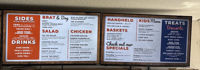 Menu Ashton Burger Barn - 3