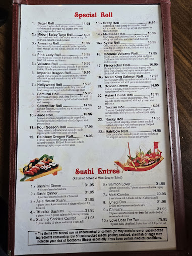 Menu Asia House - 1