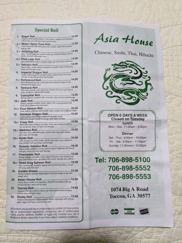 Menu Asia House - 5