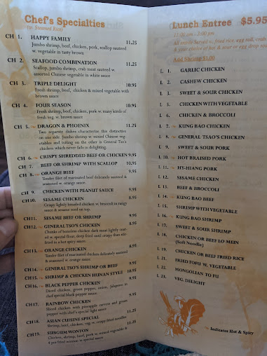 Menu Asian Cuisine Grimes - 0