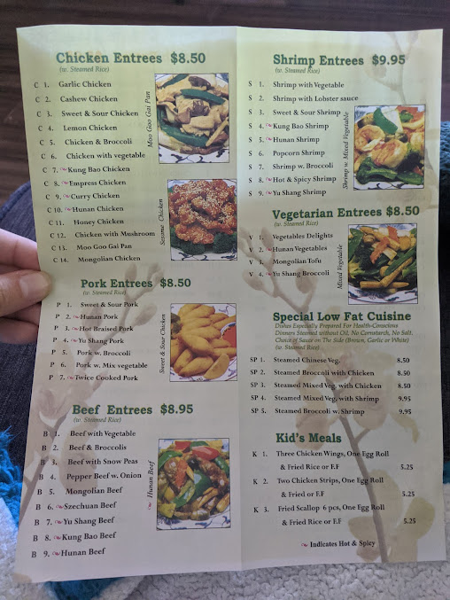 Menu Asian Cuisine Grimes - 2