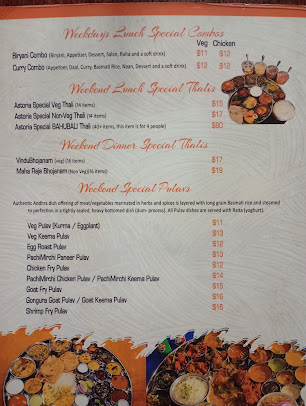 Menu Astoria Biryani House Indian Restaurant - 8