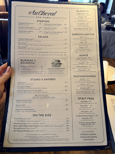 Menu Au Cheval - 2