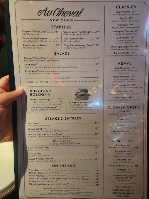 Menu Au Cheval - 9