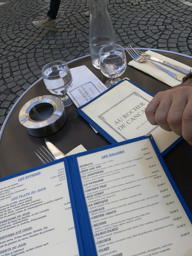 Menu Au Rocher De Cancale - 7