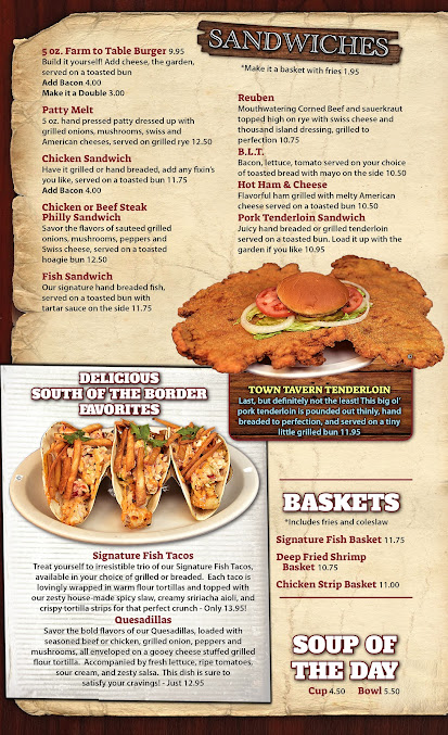 Menu Auburns Town Tavern - 0