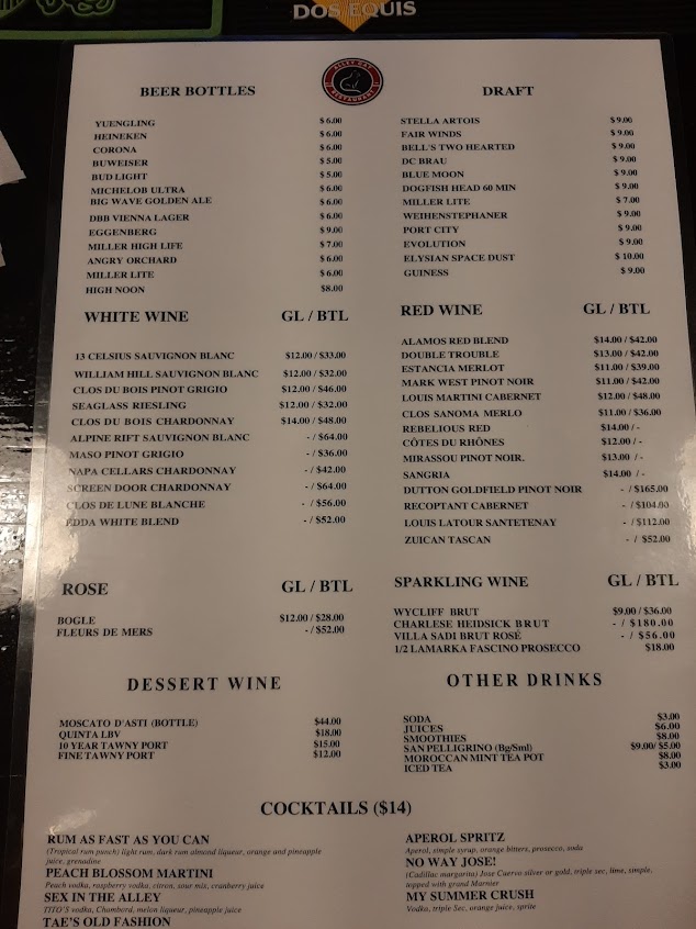 Menu Aura Bar Lounge - 3