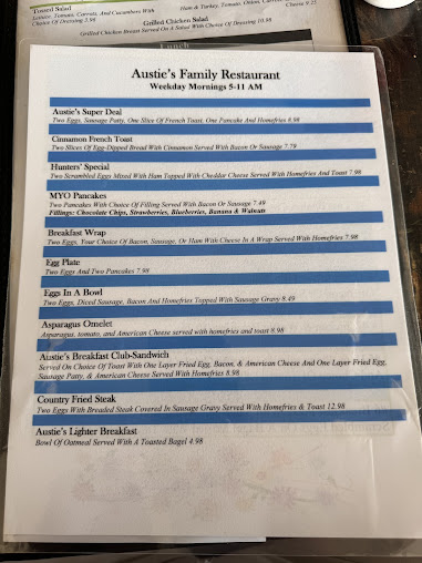 Menu Austies - 1