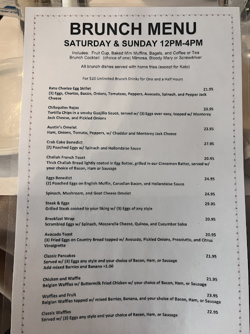 Menu Austin's Ale House - 3