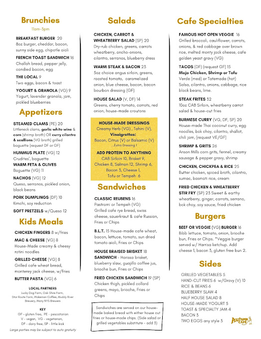 Menu Autumn Cafe - 1