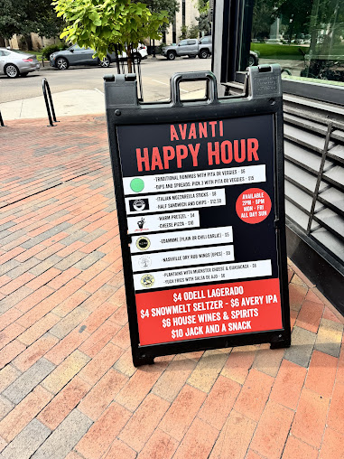 Menu Avanti Food And Beverage Boulder - 1