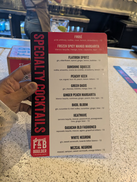 Menu Avanti Food And Beverage Boulder - 4