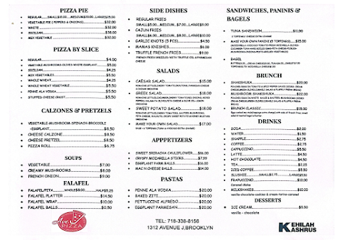 Menu Ave J Pizza - 0
