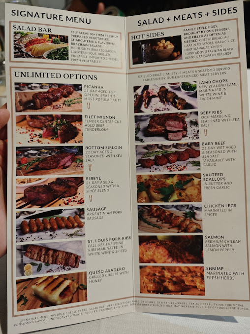 Menu Avenida Brazil Churrascaria Steakhouse - Southwest Houston - 7