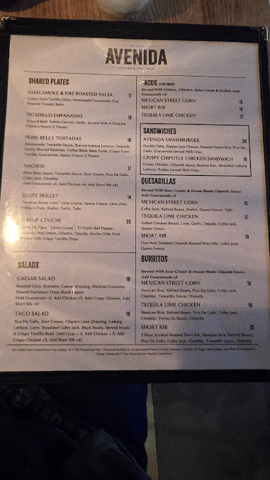 Menu Avenida - 6