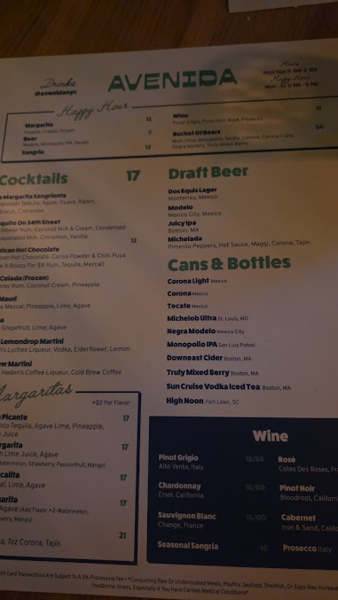 Menu Avenida - 10