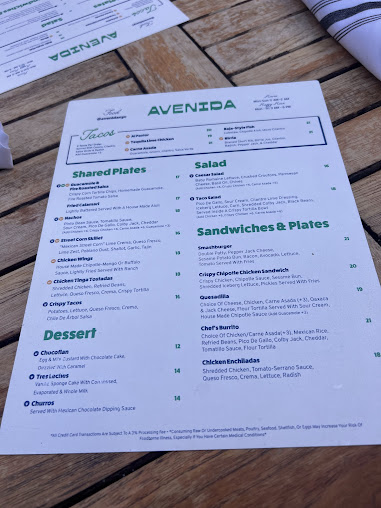Menu Avenida - 18