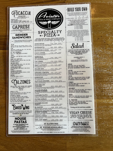 Menu Aviator Pizza Drafthouse - 4