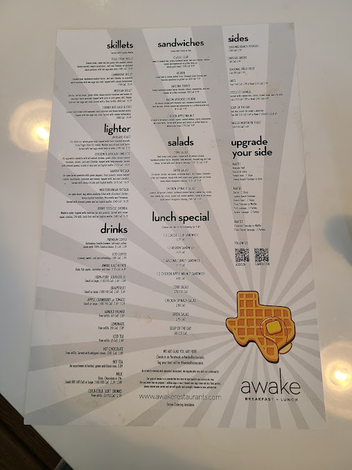 Menu Awake Breakfast Lunch Addison - 5