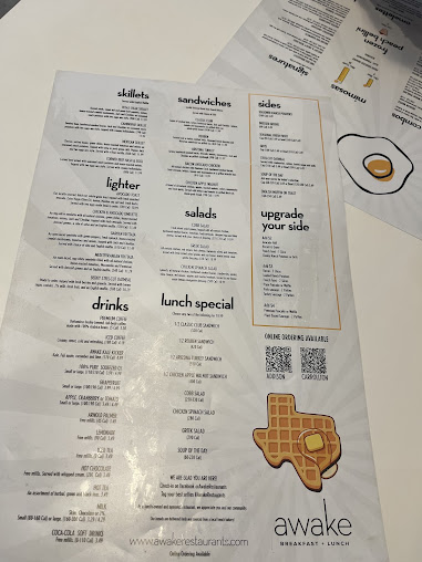 Menu Awake Breakfast Lunch Addison - 8