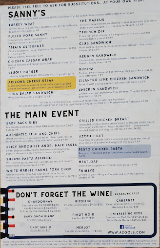 Menu Azool Bar Grill - 4