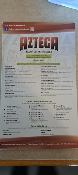 Menu Azteca | Family Mexican Restaurant - 5