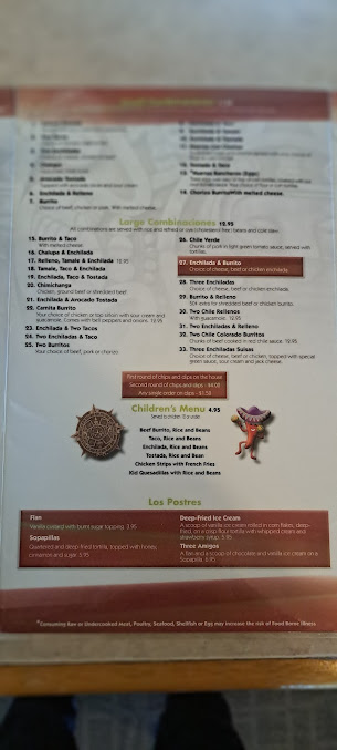 Menu Azteca | Family Mexican Restaurant - 9