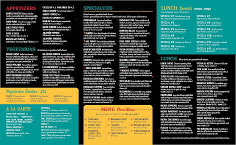 Menu Azteca Mexican Grill - 0