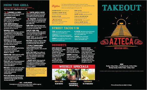 Menu Azteca Mexican Grill - 7