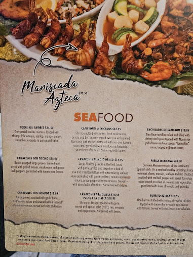 Menu Azteca Mexican Restaurant - 4