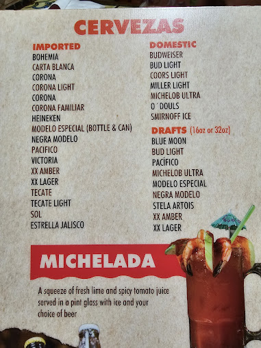 Menu Azteca Mexican Restaurant - 7