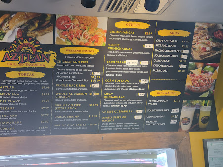 Menu Aztlan Grilled Taqueria - 5