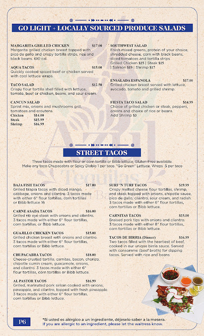 Menu Azul Tequilas Mexican Bar & Grill - 3