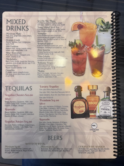 Menu Azul Tequileria & Cocina - 2