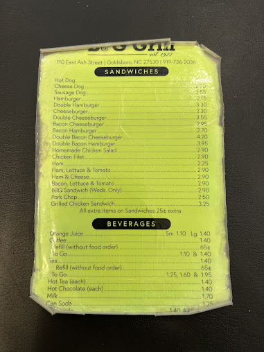 Menu B & G Grill - 4