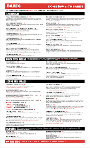 Menu Babe's At Harbor Point - 4