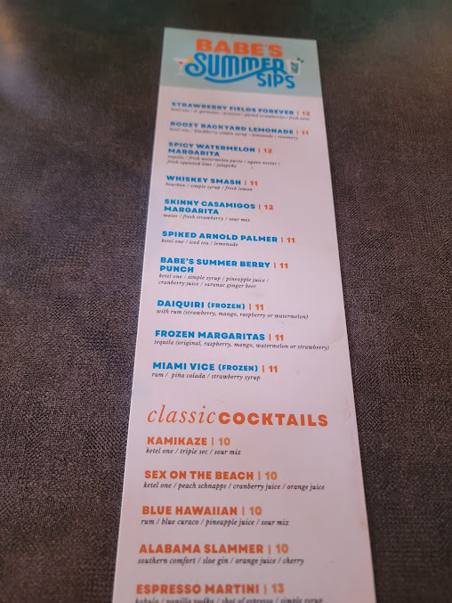 Menu Babe's At Harbor Point - 7
