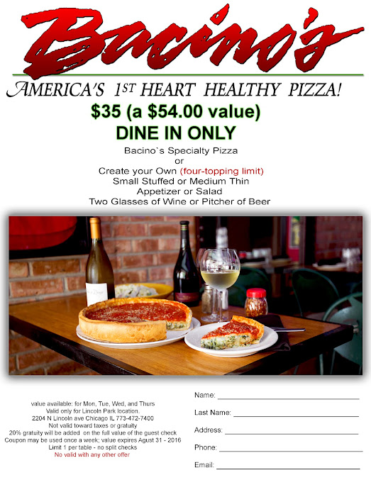 Menu Bacino's - 0