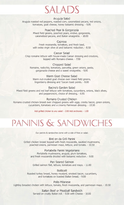 Menu Bacino's - 6