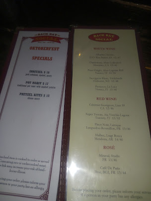 Menu Back Bay Social - 6