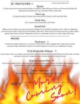 Menu Backdraft Bar Grill - 2