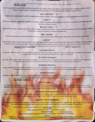 Menu Backdraft Bar Grill - 4