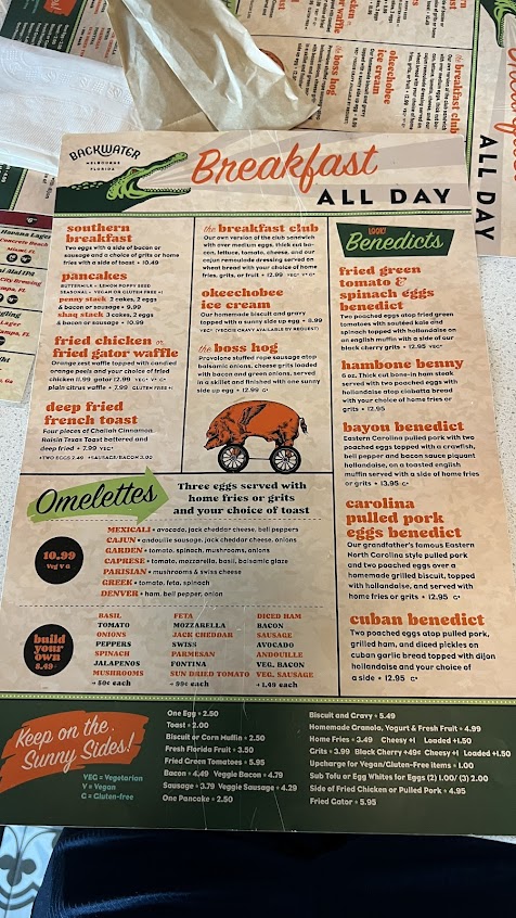 Menu Backwater Wickham Road - 0