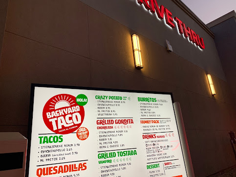 Menu Backyard Taco Chandler - 1